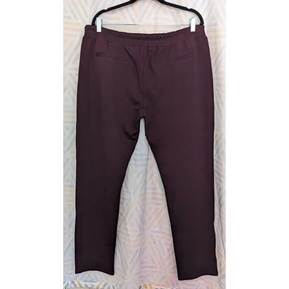 Paige Men's Hutton Slim Fit Track Joggers Sweatpants Pants in Currant Size L - Picture 5 of 13